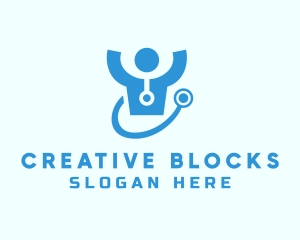 Doctor Stethoscope Checkup logo design