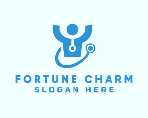 Doctor Stethoscope Checkup logo design