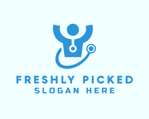 Doctor Stethoscope Checkup logo design