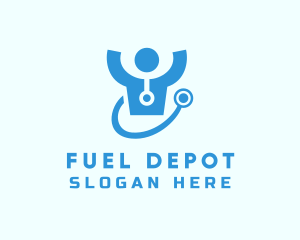 Doctor Stethoscope Checkup logo design