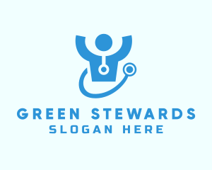 Doctor Stethoscope Checkup logo design