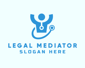 Doctor Stethoscope Checkup logo design