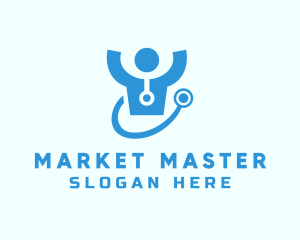 Doctor Stethoscope Checkup logo design