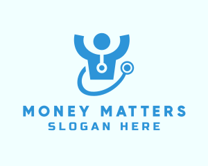 Doctor Stethoscope Checkup logo design