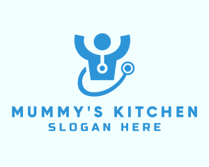 Doctor Stethoscope Checkup logo design