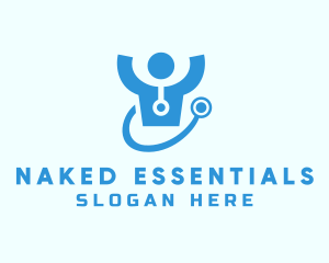 Doctor Stethoscope Checkup logo design