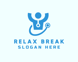 Doctor Stethoscope Checkup logo design