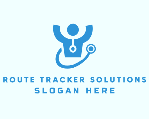 Doctor Stethoscope Checkup logo design