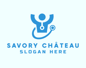 Doctor Stethoscope Checkup logo design