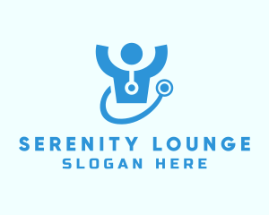 Doctor Stethoscope Checkup logo design