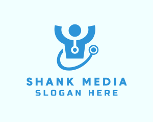 Doctor Stethoscope Checkup logo design