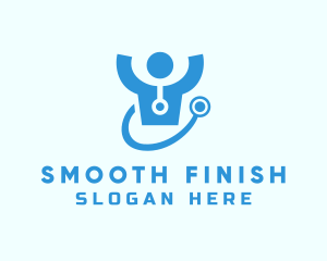 Doctor Stethoscope Checkup logo design