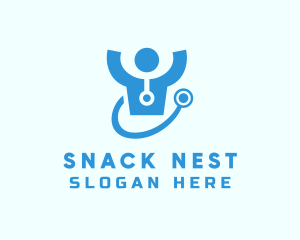 Doctor Stethoscope Checkup logo design