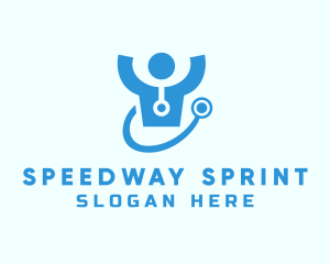 Doctor Stethoscope Checkup logo design