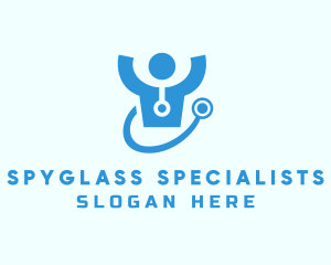 Doctor Stethoscope Checkup logo design