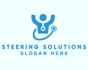 Doctor Stethoscope Checkup logo design