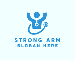 Doctor Stethoscope Checkup logo design