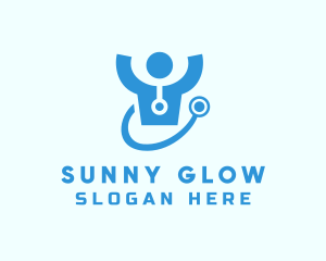 Doctor Stethoscope Checkup logo design