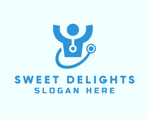 Doctor Stethoscope Checkup logo design