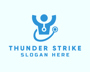 Doctor Stethoscope Checkup logo design