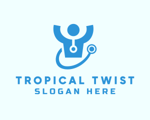 Doctor Stethoscope Checkup logo design