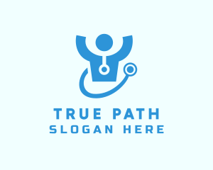 Doctor Stethoscope Checkup logo design