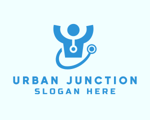 Doctor Stethoscope Checkup logo design