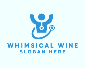 Doctor Stethoscope Checkup logo design