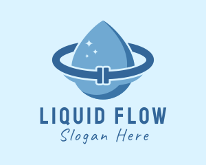 Water Plumbing Pipe logo design