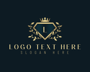 Luxury Diamond Crest logo