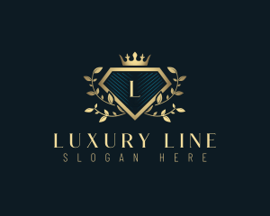 Luxury Diamond Crest logo design