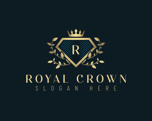 Luxury Diamond Crest logo design