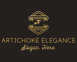 Luxury Elegant Crest Boutique  logo design