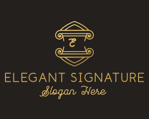 Luxury Elegant Crest Boutique  logo design