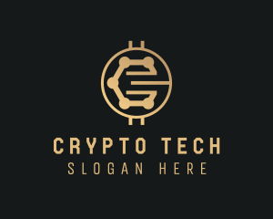 Technology Coin Crypto logo design