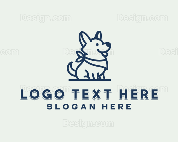 Pet Dog Bandana Logo