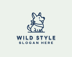 Pet Dog Bandana logo design