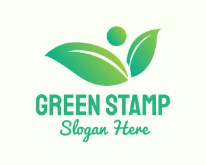 Green Gradient Environmentalist logo design