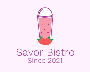 Strawberry Smoothie Drink  logo