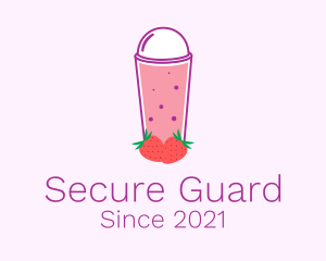 Strawberry Smoothie Drink  logo