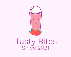 Strawberry Smoothie Drink  logo