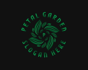 Leaves Wreath Plant logo design