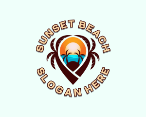 Sunset Beach Destination logo design