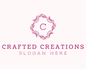 Flower Wreath Garden logo design