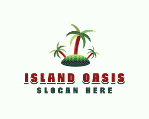 Tropical Island Trees logo design