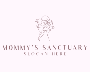 Mother Baby Child Care logo design