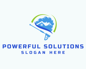 Power Wash Disinfection  logo design