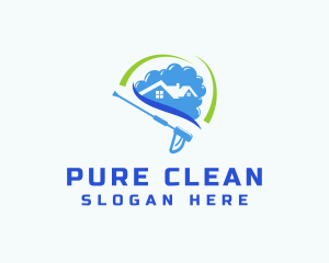 Power Wash Disinfection  logo design