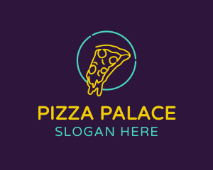 Neon Cheese Pizza logo