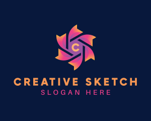 Creative Flower Startup logo design